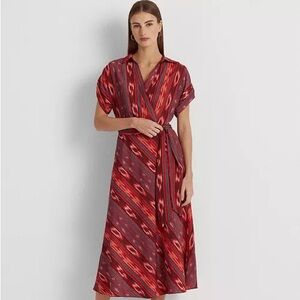 LAUREN RALPH LAUREN
Women's A-Line Belted Crepe Dress Sz 10